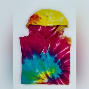 REBUILD NEEDLES 3 CUTS TIE DYE HOODY SZ L